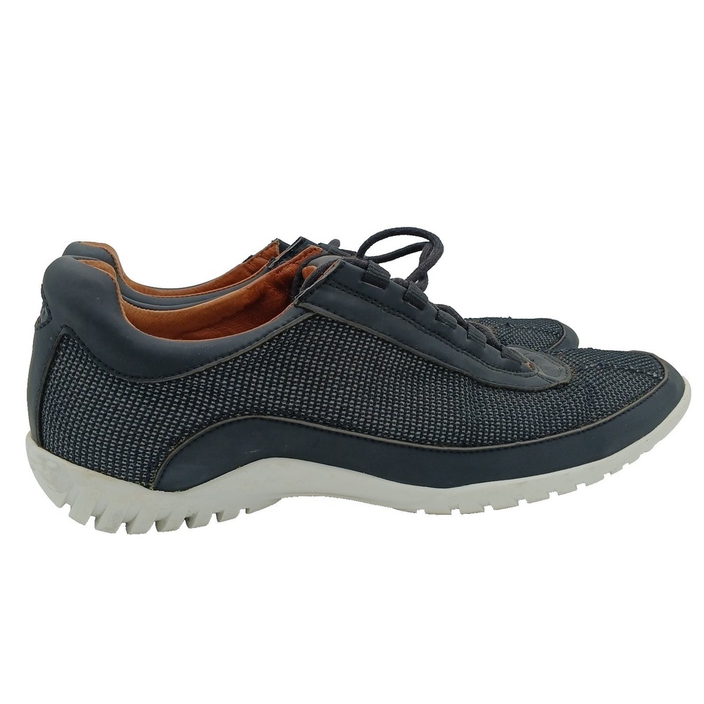 Donald J Pliner Farr‎ Mesh And Leather Black Sneakers Shoes Size 7M